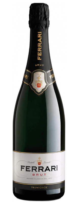 Вино игристое "Феррари" 0,75л 12,5% белое брют 