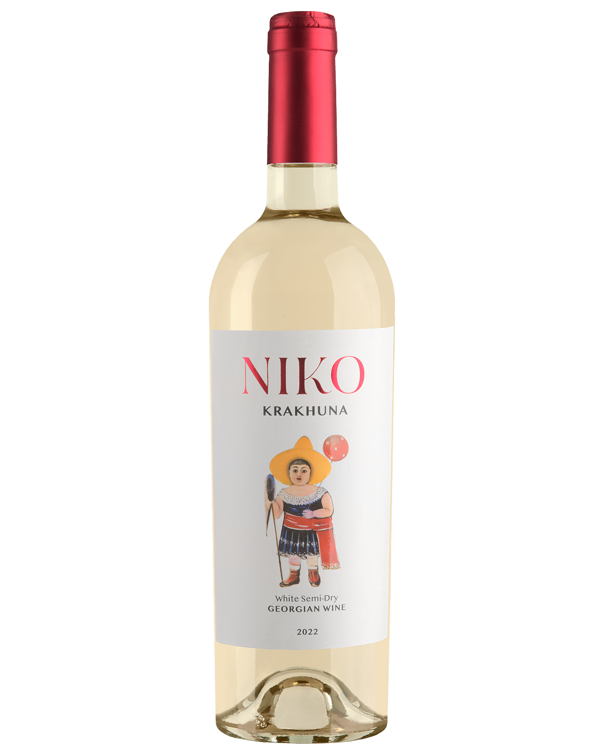 Вино "Крахуна NIKO" 0,75л 12% белое полусухое 