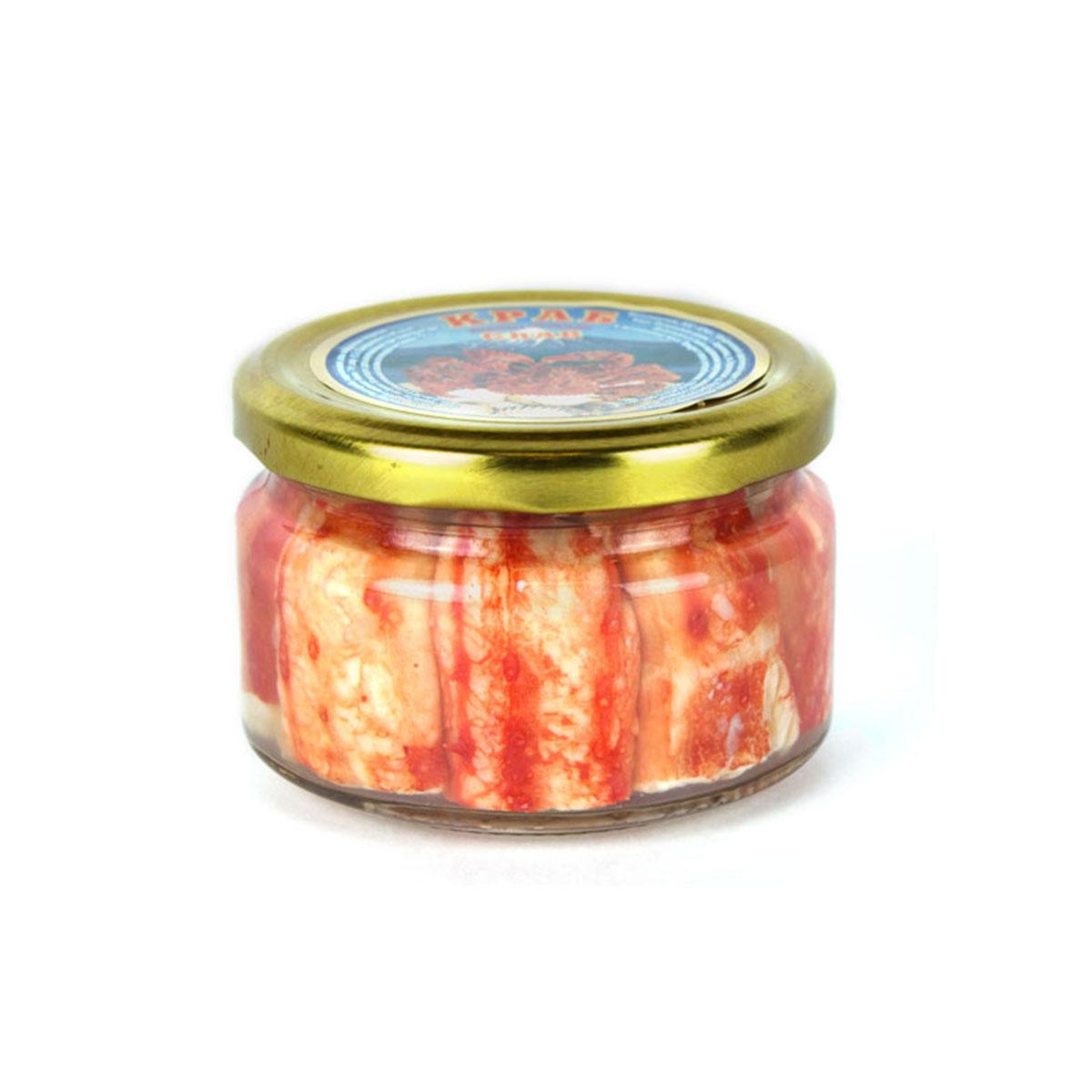Мясо краба в собственном соку, первая фаланга, 250гр