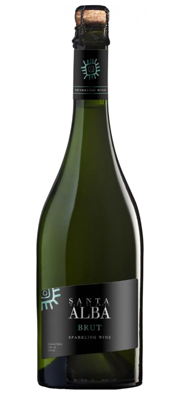 Вино игристое "Санта Альба" 0,75л 12,5% белое брют 