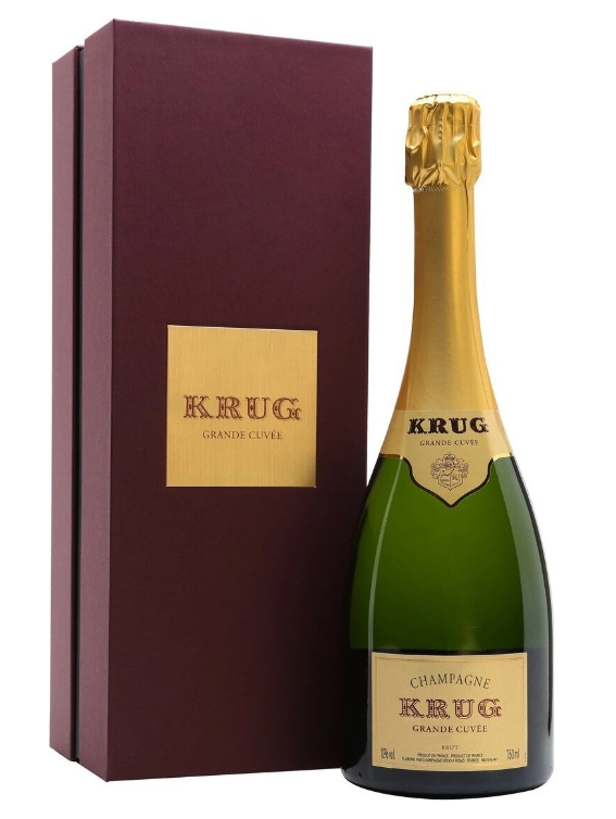 Вино игристое "Шампань Круг Гранд Кюве" 0,75л п/у 12,5% белое брют 