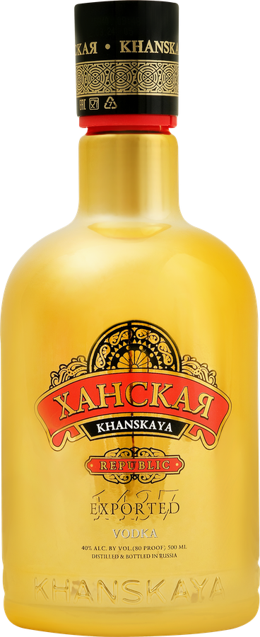Водка "Ханская REPUBLIC EDITION" 0,5л 40% 