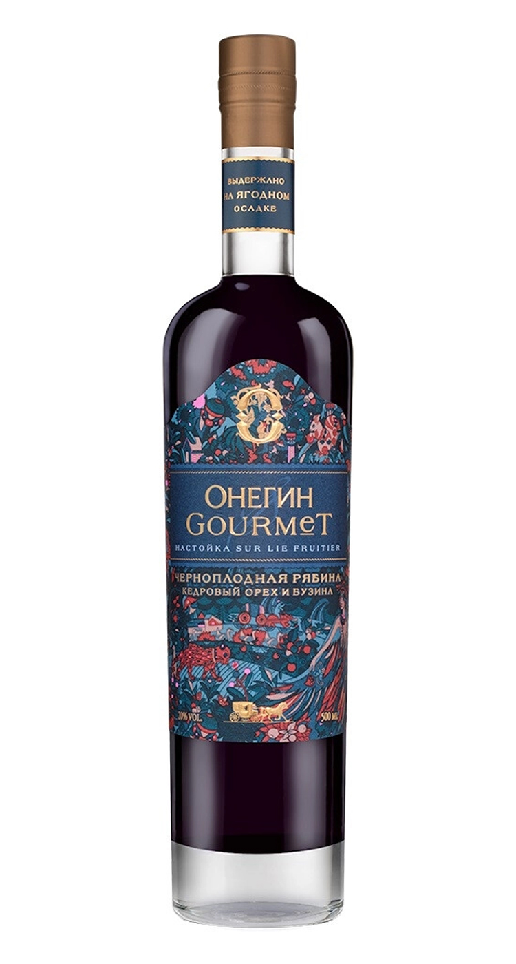 Настойка сладкая "Онегин Гурмэ Черноплодная Рябина" 0,5л 20% 