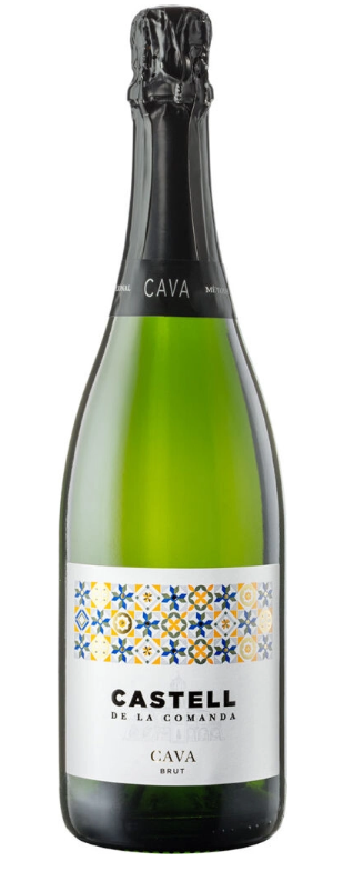 Вино игристое "Кастель Де Ла Команда Кава Брют" 0,75л 11,5% белое брют