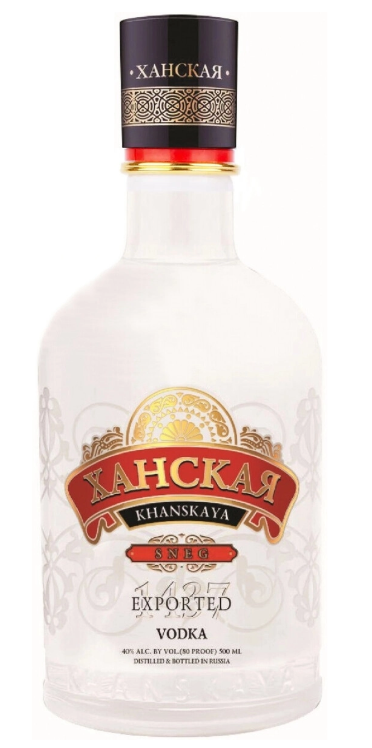 Водка "Ханская SNEG EDITION" 0,5л 40% 