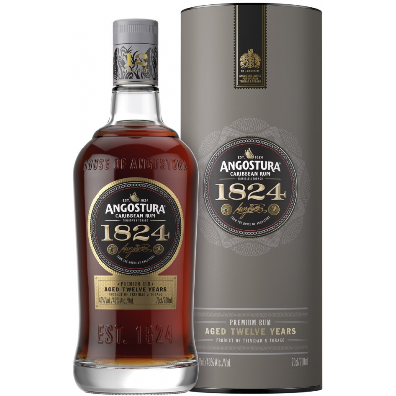 Ром "Ангостура 1824" 0,7л 40% в тубе