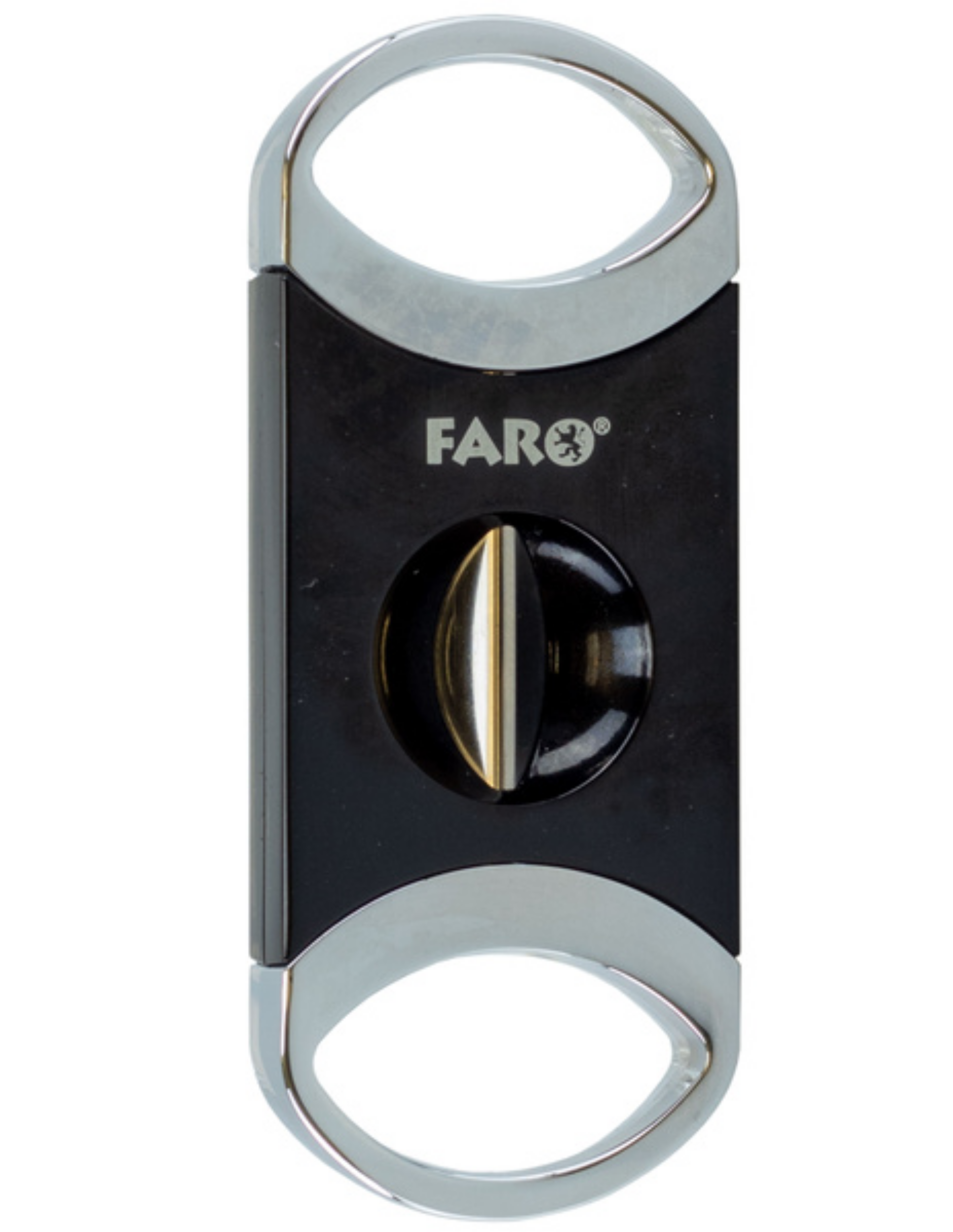 Гильотина для сигар Faro серебристая/черная V-Cut