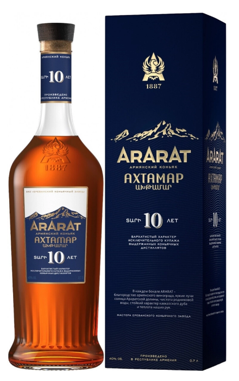 Коньяк "Ахтамар" армянский ТЗ "Арарат" 0,7л п/у 40% 